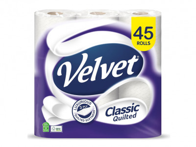 Velvet Classic Quilts 45 Toilet Rolls £12.20
