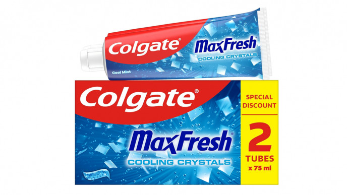 Colgate Max Fresh Cooling Crystals Toothpaste 75ml x2 £3.48 @ Amazon