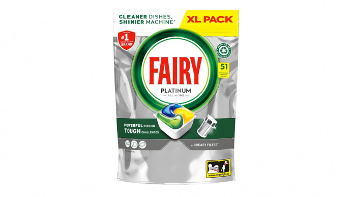 Fairy Platinum Lemon All-In-1 Dishwasher 51 Pods £7.60 @ Amazon