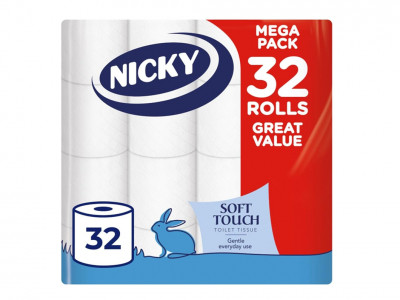 Nicky Toilet Tissue 32 Rolls £6.29