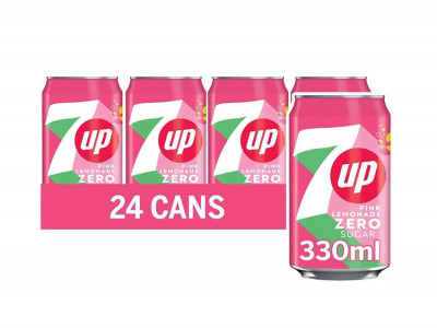 7UP Zero Pink Lemonade 24 x 330ml £7.12