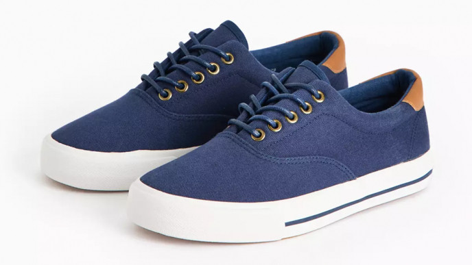 Men's Navy Canvas Lace Up Shoe £5.40 @ Argos