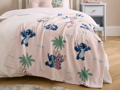 Disney Stitch Fleece Throw £4.20