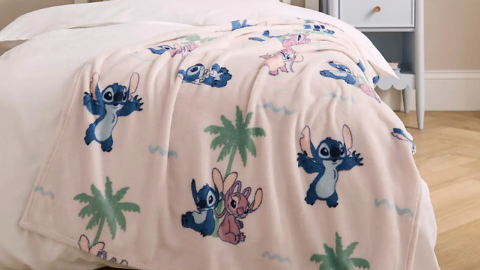 Disney Stitch Fleece Throw £4.20 @ Dunelm
