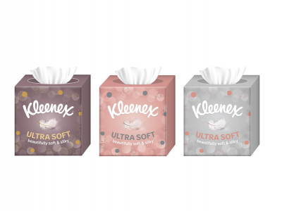 Kleenex Ultra Soft Tissues Cube 3 for £2.22