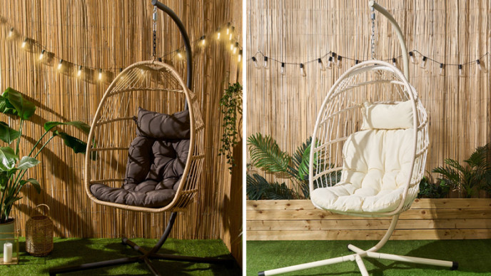 OHS Foldable Hanging Egg Chair £99 @ Online Home Shop