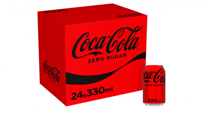 Coca-Cola Zero Sugar Soft Drink Cans, 24 x 330 ml £6.65 @ Amazon