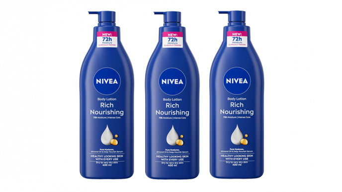 NIVEA Rich Nourishing Body Lotion 400ml 3 for £6.37 @ Amazon