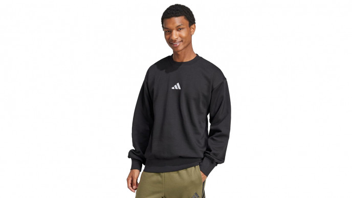 Adidas Men's Essentials Feelcozy Fleece Sweatshirt Black from £13.86 @ Amazon