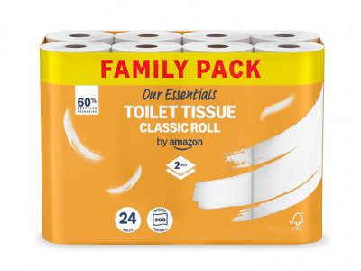Amazon Toilet Tissue 24 Rolls £4.68