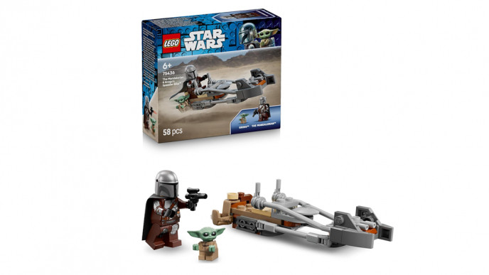 LEGO Star Wars 75436 The Mandalorian & Grogu's Speeder Bike £6.99 @ Amazon