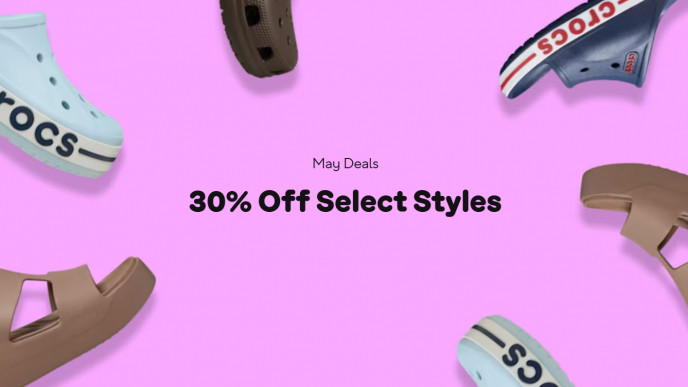 May Deals: 30% Off Selected Styles @ Crocs