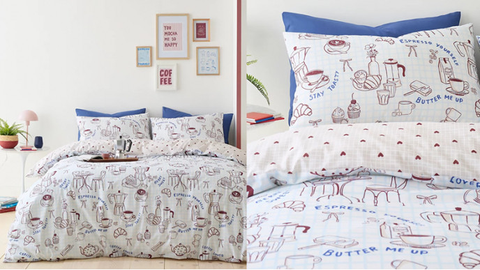 Fusion Coffee Club Duvet Cover Set from £15 @ George at Asda