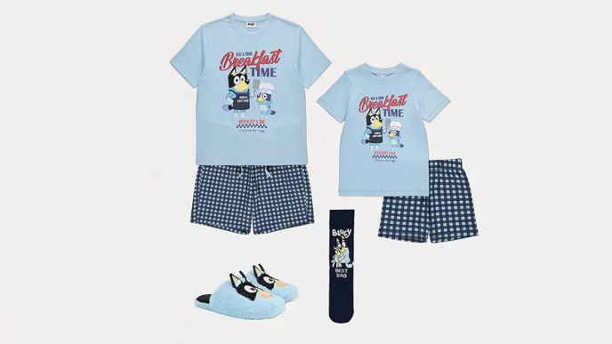 Father's Day: Bluey Breakfast Time Matching Pyjamas @ George at Asda