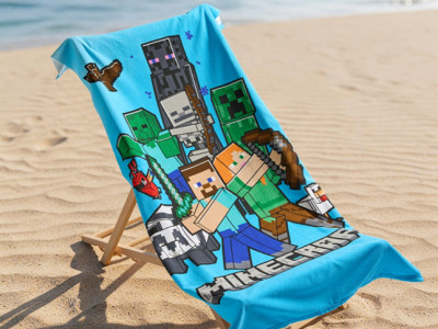 Minecraft Beach Towel £5
