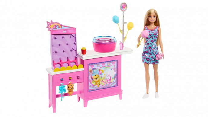 Barbie Mysteries: Beach Detectives Malibu Doll & Cotton Candy Game Booth Playset £9.99 @ Amazon