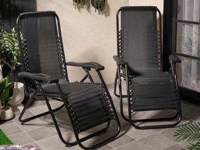 Zero Gravity Sun Lounger Chairs 2 Pack £45
