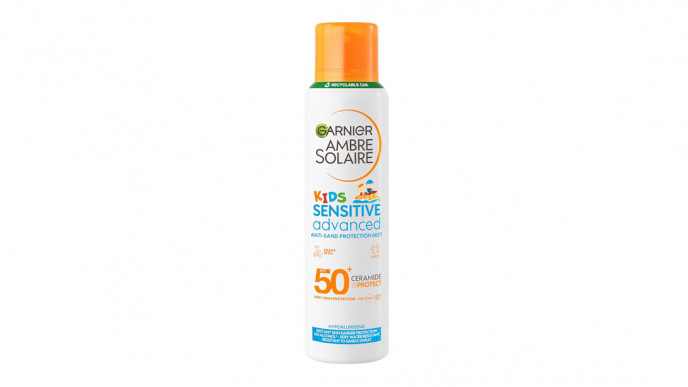 Garnier Ambre Solaire Sun Cream SPF 50+ Sensitive Advanced Kids Anti-Sand Sun Protection Mist Spray £5.85 @ Amazon