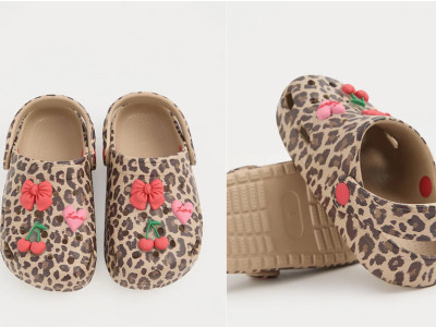 Leopard Print Cherry Clogs from £6