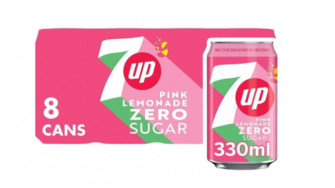 7UP Zero Pink Lemonade 330ml Can Pack of 8 £2.70 @ Amazon