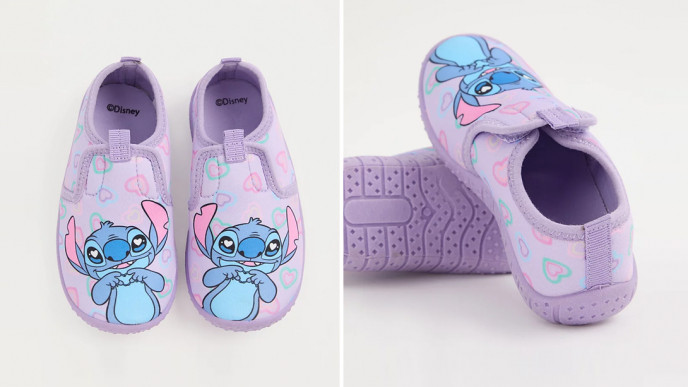 Disney Stitch Purple Aqua Socks from £8 @ George at Asda