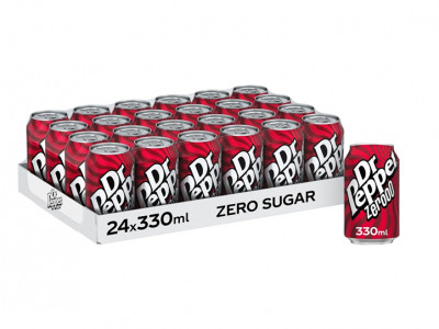 Dr Pepper Zero 330ml Can Pack of 24 £7.14