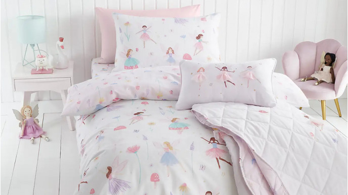 Meadow Fairies Duvet Cover and Pillowcase Set now from £6 @ Dunelm